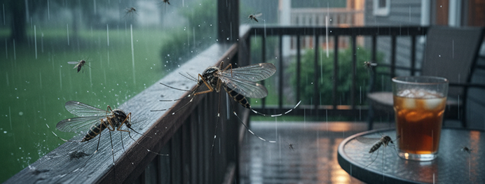 With all the wet weather around mosquitoes are in full force
